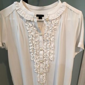 Ann Taylor Ivory Blouse